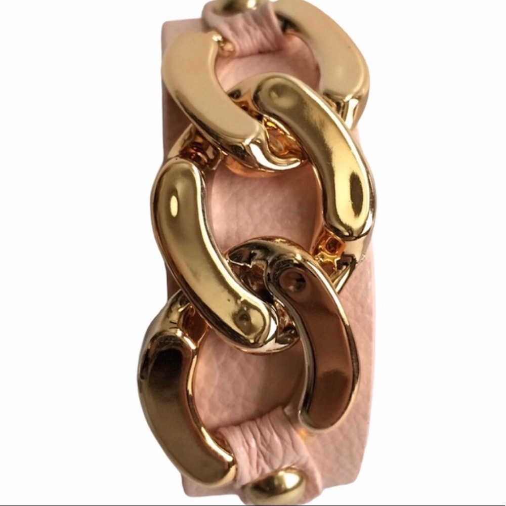 3 for 15🎀Pink faux leather chain bracelet - Picture 6 of 6
